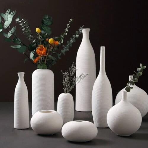 Nordic vase Ceramic flower Vase Decoration Home Irregular vases for decoration Standing on the ground