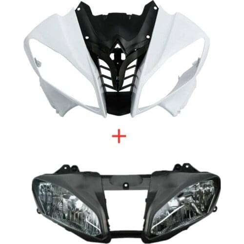 Motorcycle Upper Front Fairing Cowl Headlight For Yamaha YZF R6 YZF-R6 2008-2016 Unpainted