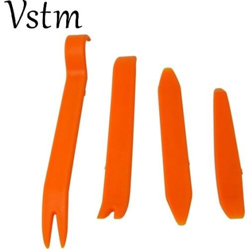 VSTM 4pcs Auto Car Radio Door Clip Panel Trim Dash Audio Removal Installer Pry Tool tools styling for all the cars tool