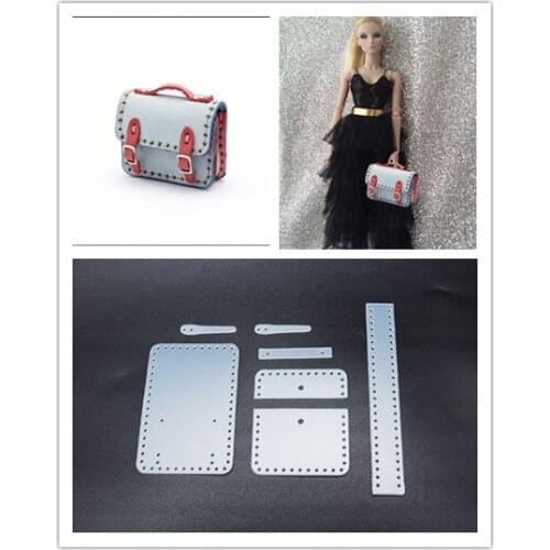2020 DIY sewing pattern pvc template 1/6 Fashion Dolls Bag For Blyth Doll For Barbie Dollhouse 1/6 mini Doll Accessories