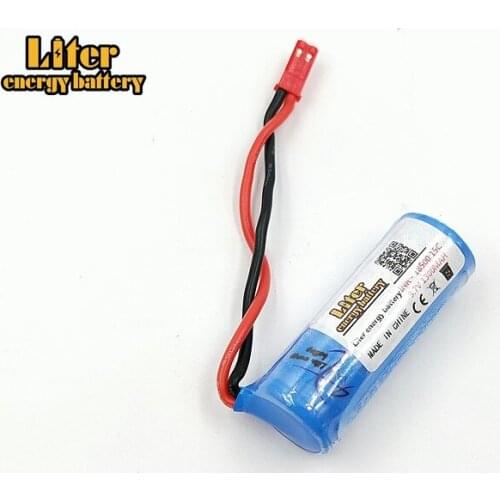 3.7V 1300mAH Remote control aircraft helicopter JST black insert lithium battery 3.7V 1300mAH 18500 cylinder S900 Subscription