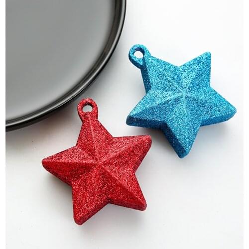 50pcs Creative Star Pendant Gravity Block Helium Balloon Weights Pentagram Balloon Accessories Party Decorations