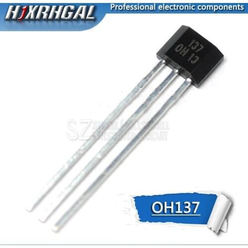 50pcs OH137 Hall Effect Sensor for Highly Sensitive Instruments TO-92S In-kind Shooting new hjxrhgal