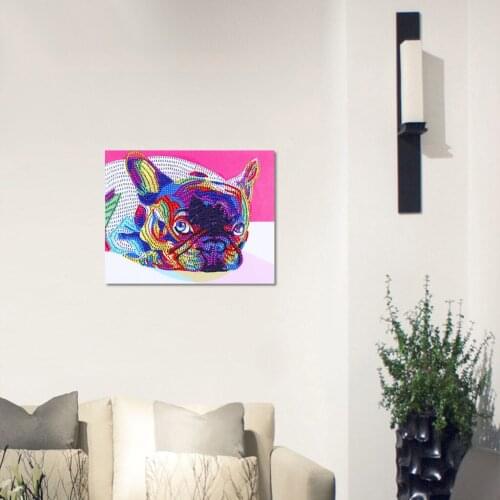 5D diamond embroidery circle diamond special shape cartoon painting Shapi dog rhinestone crystal painting home decoration