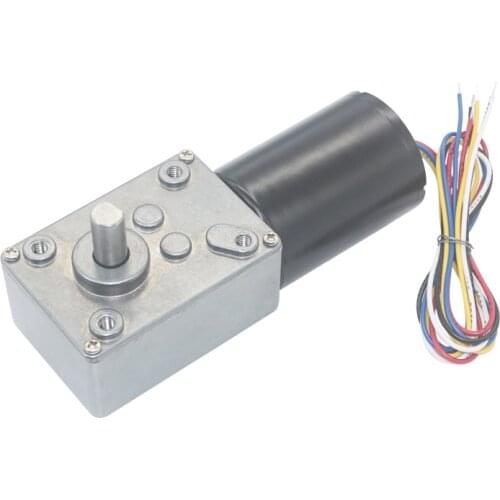 5840 DC Brushless Turbo Worm Geared Motor Self-locking Brake with Signal Feedback 12V 24V Brushless Motor