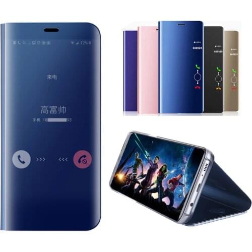 Luxury Smart Mirror Flip Phone Case on For Oppo Ace A11 A11 XA3 2010 A7X A5 A9 2020 R15x K1 K3 K5 F9 F11 2019 A2 Pro smart cover