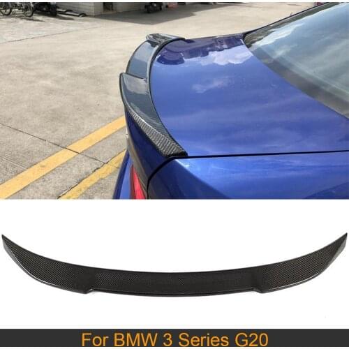 For G20 Carbon Fiber Rear Trunk Spoiler Wing For BMW 3 Series G20 2019 2020 Car Rear Trunk Boot Lip Wing Spoiler 5 Options