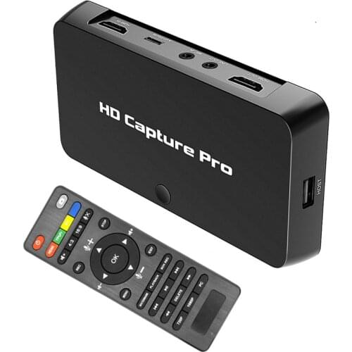 EzCAP295 Game Capture Card via HDMI/Ypbpr/AV Input with Schedule Recording/Remote Control Compatible with Nintendo Switch PS4