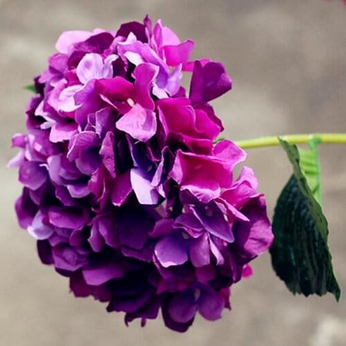 Dia of 22cm 8.6" Flower Head 80cm 31.5"Long Artificial Silk Flowers Hydrangeas Craft Ornament for Wedding Home Party Decorations