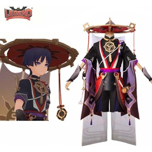 Cosplay Legend Game Genshin Impact Scaramouche Cosplay Costume Halloween Carnival Suit Scaramouche Hat Cartoon Outfit vs Yan F