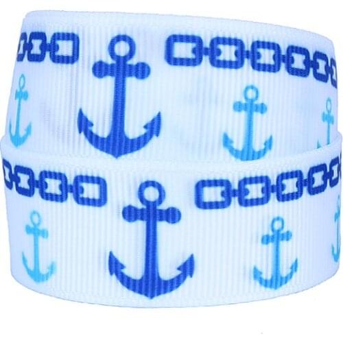 FLRA Ribbon (50yards/lot)FLORA Ribbons wholesale anchor printing grosgrain ribbon