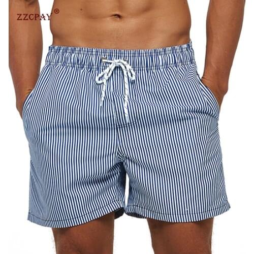 Summer Sport Shorts Mens Swimwear Beach Board Shorts Swimming Surf Trunks Shorts Quick-drying Men Casual Pants Short Plus Size