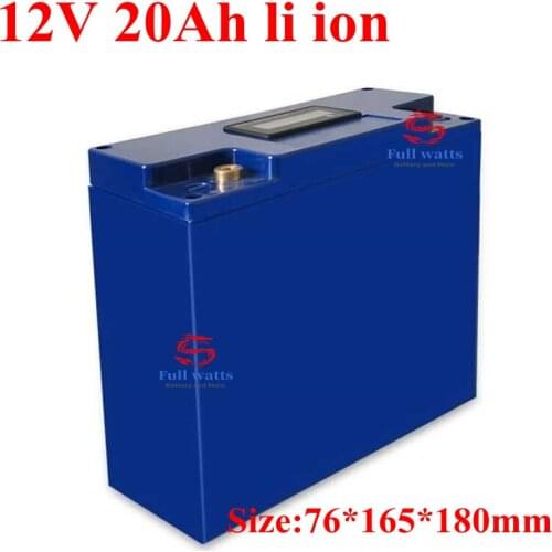 12v 20Ah lithium ion battery 12v li ion with 20A BMS for golf trolly 150w 200w Audio speaker LED light + 3A charger