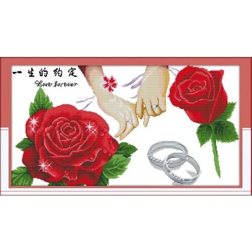 A life-long covenant cross stitch kit people 18ct 14ct 11ct count print canvas stitches embroidery DIY handmade needlework