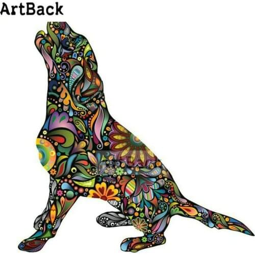 New 5d diy diamond painting dog eagle sticker 3d full square round drill diamond embroidery decorative cartoon animal