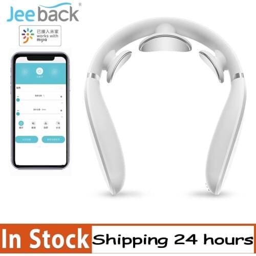 Original Jeeback Cervical Massager G2 TENS Pulse Back Neck Massager Mijia APP Control 42 Degree Hot Compress Neck Pain Relief
