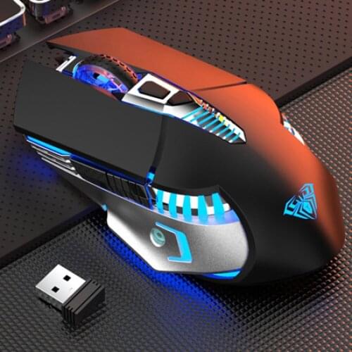 Rechargeable Bluetooth Wireless Gaming Mouse with 3 Modes (BT5.0, BT3.0 and 2.4G) Ergonomic Gamer Mice for PC Laptop Game Office