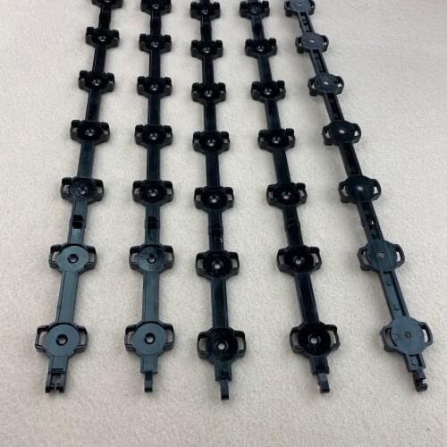 55mm pitch black color plastic housing;used for 20mm diameter led pixel matrix;45cm long;with 8 sockets