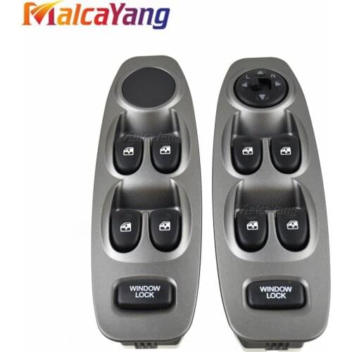 Grey Power Window Lifter Master Control Switch With Electric Button For Hyundai Accent 2000-2005 93570-25000