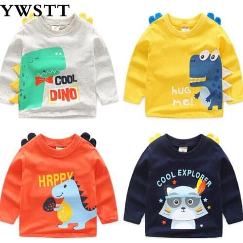 Spring Autumn Boys Sweatshirt Long Sleeve Children T Shirts Fleece Tops For Boy 2-8T Sport T-shirt Kids Shirts Baby Blouse Cloth