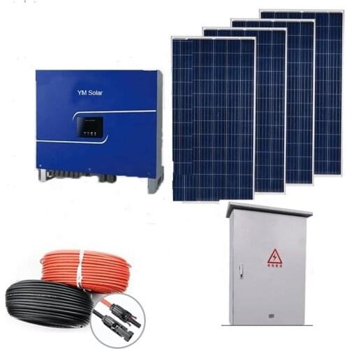 YM Solar Power 3KVA Household Solar On Grid System 3KW Wholesale Solar Panel Kit for Utility Use