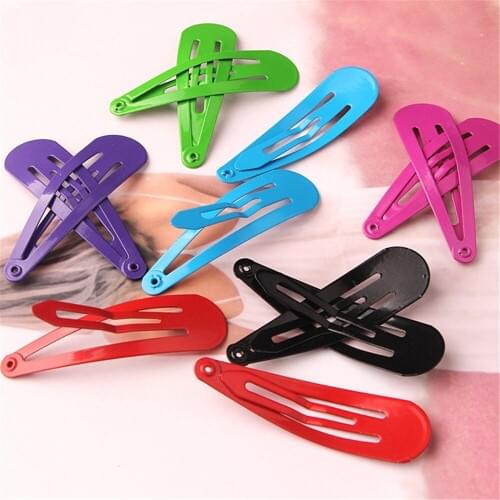 4pcs/Set Cute Printing Candy Color Hairpins Sweet Double Colors BB Clips Hair Clips Bobby Pin Hair Styling Tools Beauty Tools