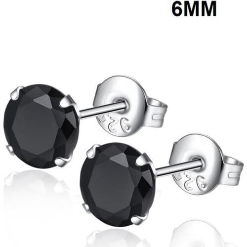 MISANANRYNE Clear Zircon CZ Paved Silver Color Round Stud Earrings For Women Brincos Wedding Earring Jewelry boucle d'oreille