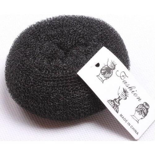 1 Piece New Black Womens Girls Hair Donut Bun Ring Shaper Styler Maker 2 Size Available
