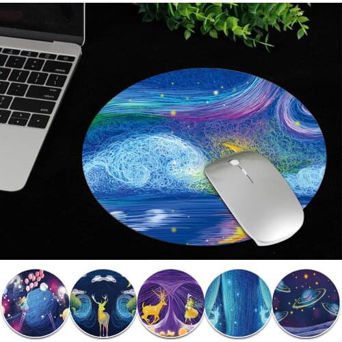 1PC Mousepad Gamer PU Leather Desk Mice Mat 22x22cm Mouse Pad for Laptop/desktop/tablet Non-slip Paint Series Computer Mousepad
