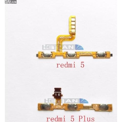 10PCS for Xiaomi redmi 5/Redmi 5 Plus Power Volume Key ON/OFF Button Switch Flex Cable Ribbon Replacement Repair Spare Parts