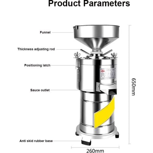 15000g/H Peanut Sesame Butter Machine Food Processor Pulping Machine Commercial Grinder Sesame Walnut Nuts Grinding