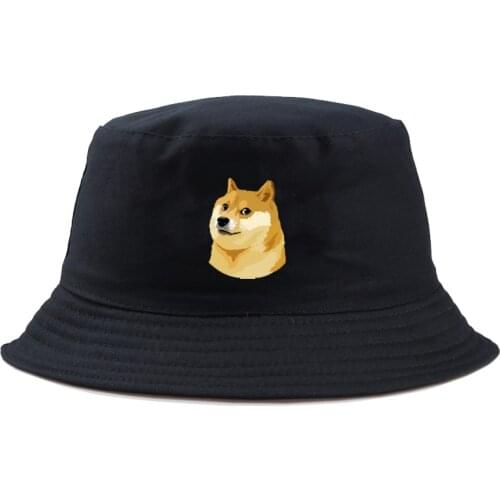 2019 bucket hat men Doge Deus God Dog shiba Inu fisherman hat women street wild visor summer outdoor hiking hunting hat cartoon