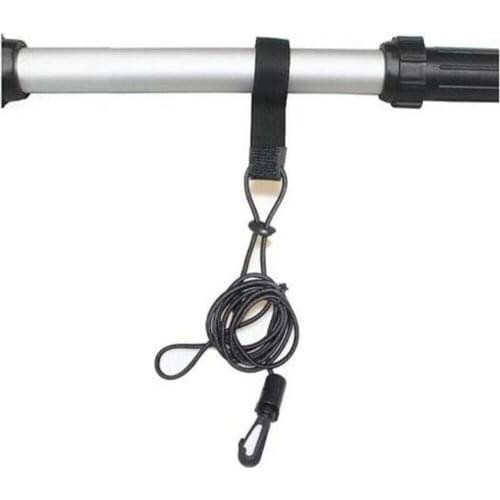 78" Kayak Canoe Paddle Leash Clip Safety Fishing Rod Tether Holder Lanyard Zip