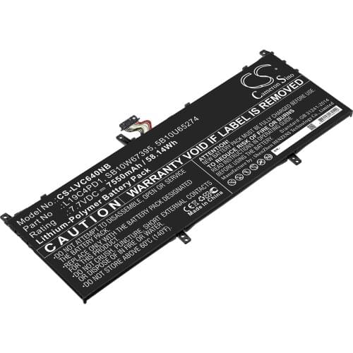 CS 7550mAh/58.14Wh battery for Lenovo Yoga C640 13, Yoga C640 13IML 5B10U65274, L19C4PD1, SB10W67395