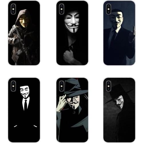 Accessories Phone Shell Covers V for Vendetta Mask For Huawei Nova 2 3 2i 3i Y6 Y7 Y9 Prime Pro GR3 GR5 2017 2018 2019 Y5II Y6II