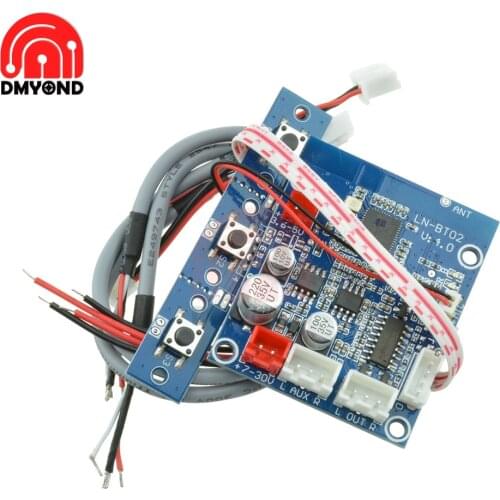 Car Bluetooth Receiver LN-BT02 Stereo Smart 4.0 Bluetooth Audio Receiver Module Wireless Stereo Sound Board 7V-30V For Car Phone