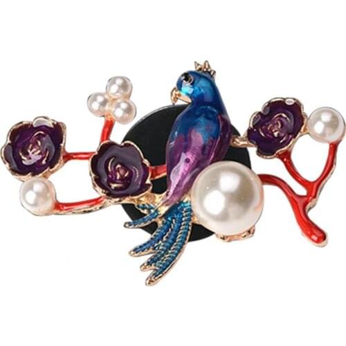 Car Perfume Clip Magpie Shape Good Smell Imitation Pearl Auto Air Conditioning Vent Perfume Clip for Car Interior Accessories