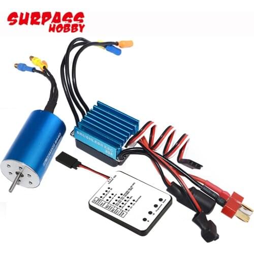 RC 2838 4500KV/4200KV/3900KV/3600KV Brushless Motor With 35A Brushless ESC and Program Card For 1/14 1/16 1/18 RC Car