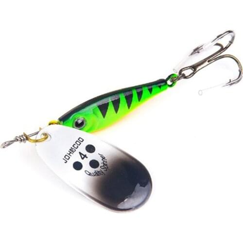 1pcs Spinner Spoon Lures Rotating 11g 15g 20g Metal Fishing Baits Sequins Jig Hard Baits Tackle Fishing Accessories