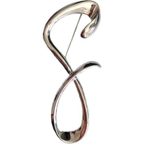 New Arrival Fashion Creative Digital Personality Design Brooches Pins Rhinestones Brooch Gifts Pin Jewelry Clothes Accessories