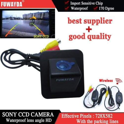 FUWAYDA Wireless For SONY CCD Car Rear View Reverse DVD GPS Navigation Kits CAMERA for Hyundai Elantra Avante 2012 WATERPROOF