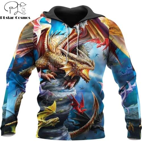 Love Dragon 3D All Over Printed Mens Hoodie Harajuku Streetwear Pullover Autumn Sweatshirt Unisex Casual Jacket Tracksuit DW0148