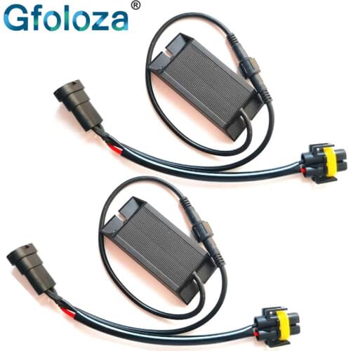 HYZHAUTO H8 H11 LED Decoder 9005 9006 H1 H3 H7 LED Canbus Resistor Flicker Canceller For Car Headlight fog Lamp 12-24V 2Pcs