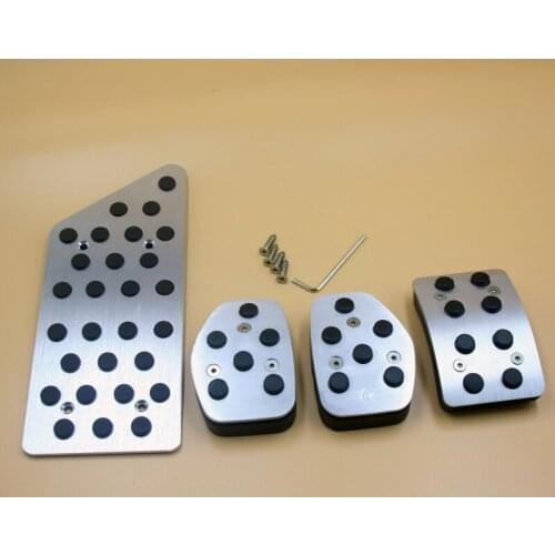 MT Gear Accelerator Brake Clutch Footrest Pedal Pedales Stickers Plates Pad Decoration For Peugeot 508 Citroen C5 2012-2015