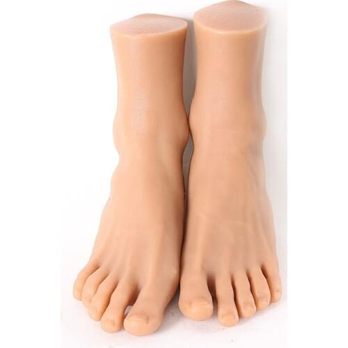 Soft Silicone Realistic Male Mannequin Foot Display