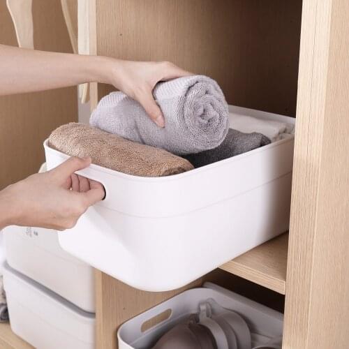 Desktop Storage Boxes Plastic Storage Boxes Desk Table Artifact Storage Box Underwear Storage Box Container Cosmetic Organizer