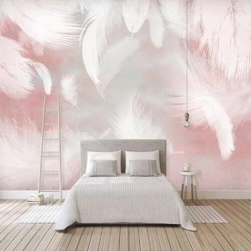 Custom 3D Photo Wallpaper Modern Abstract Feather Art Wall Painting Waterproof Canvas Living Room Bedroom Wall Papers Home Decor