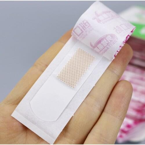 50Pcs Medical Bandage First Aid Emergency Kit Simple Transparent Waterproof Band-aid Breathable Hemostatic Adhesive Wound Tape
