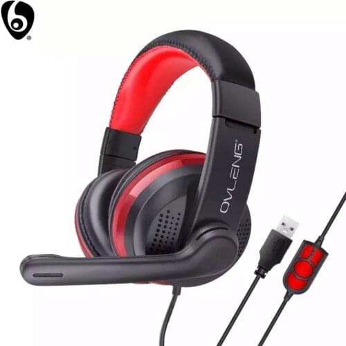 OVLENG GT91 Wired Gaming Headset E-Sports with Microphone Stereo Bass HiFi Headphone for PS4 PC Laptop Computer Headset Gamer