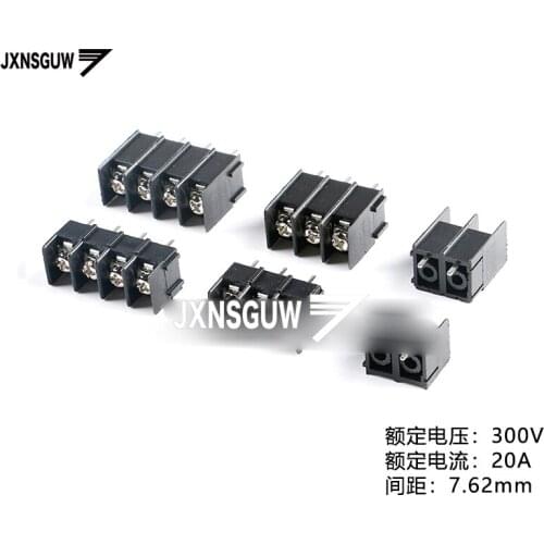 10PCS KF7.62L/H-7.62-2P/3P/4P straight insert 7.62mm Spacing fence terminal Terminal Can be spliced